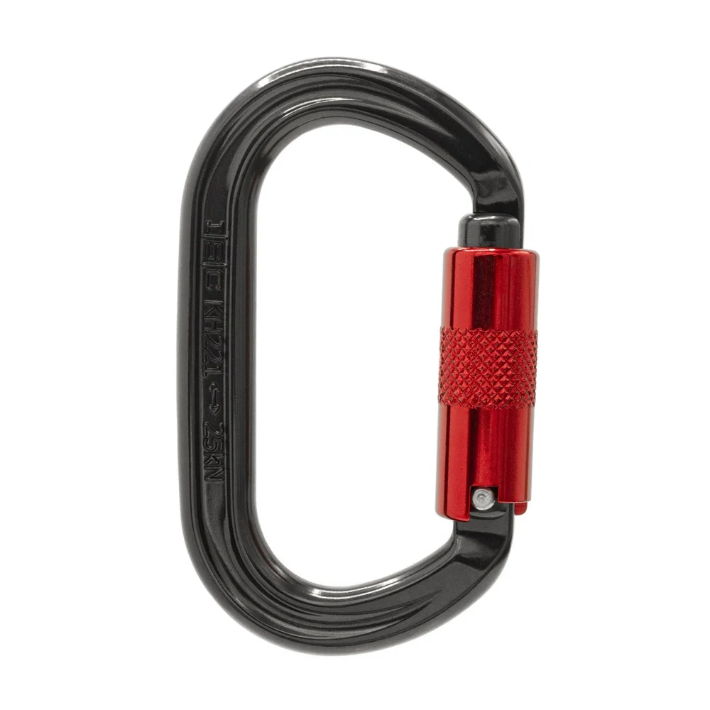 Mosquetón ISC Aluminio Carabinero Offset Oval 3 Tiempos KH221