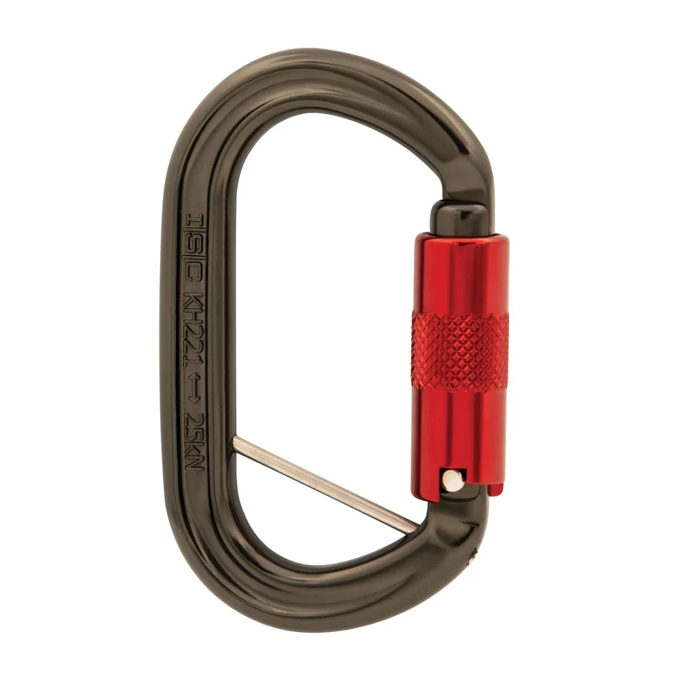 Mosquetón Isc Aluminio Carabinero Offset Oval 3 Tiempos KH221 - Imagen 2