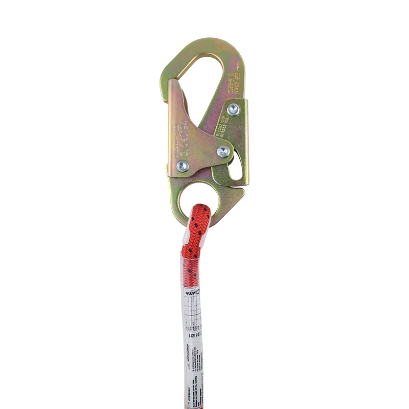 Cabo Sujeción Python LXX Mosquetón 107 ANSI/ Bloqueador BK, Forrado en Cuero 1.8 M - Imagen 2