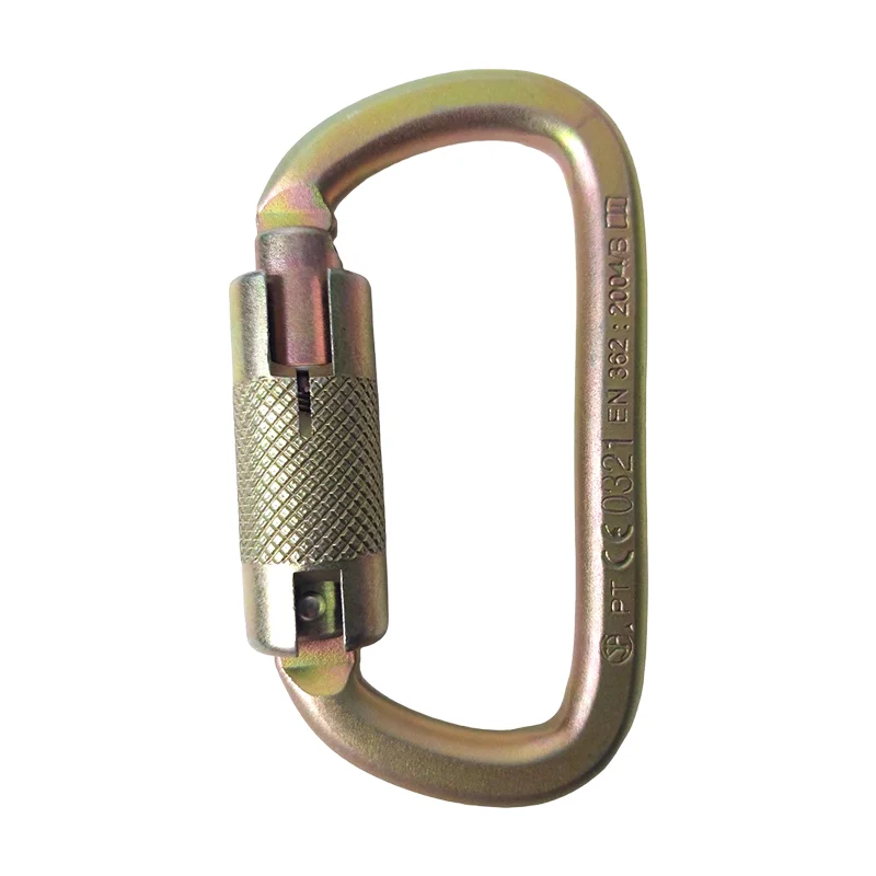 Mosquetón Halt Carabinero Acero 3 Tiempos 40 kN N-250G-TR - Imagen 2