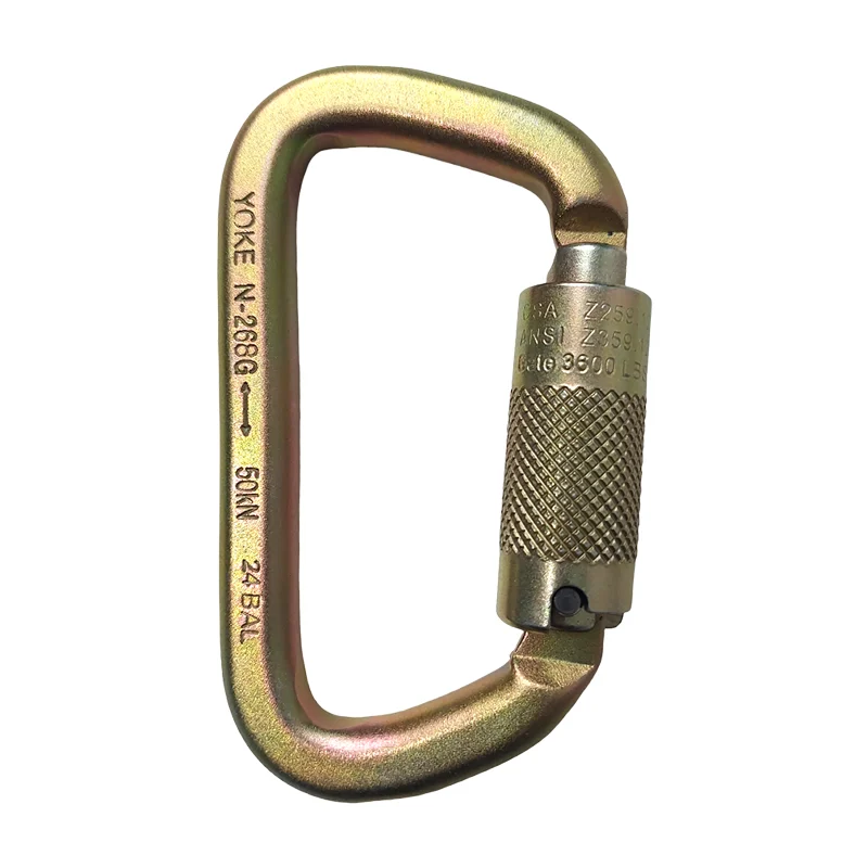 Mosquetón Halt Carabinero Acero 3 Tiempos 50 kN