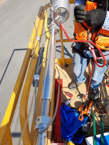 Montaje de líneas de vida