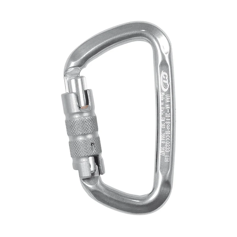 Mosquetón Skylotec D-Shape 3 Tiempos Aluminio