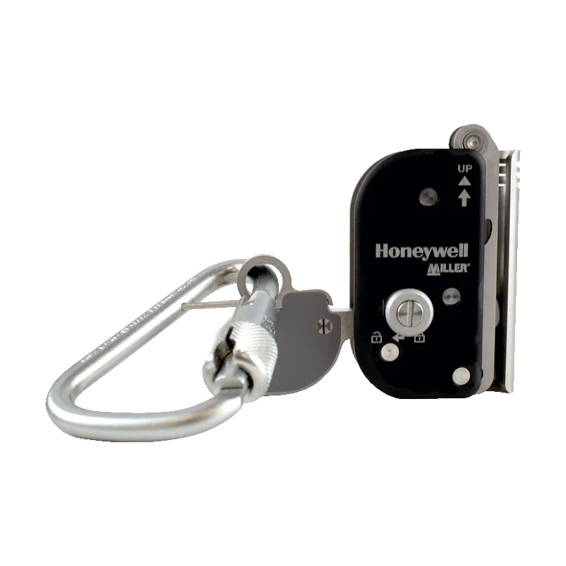 carro Miller anticaídas para cable de acero en torre de telecomunicaciones