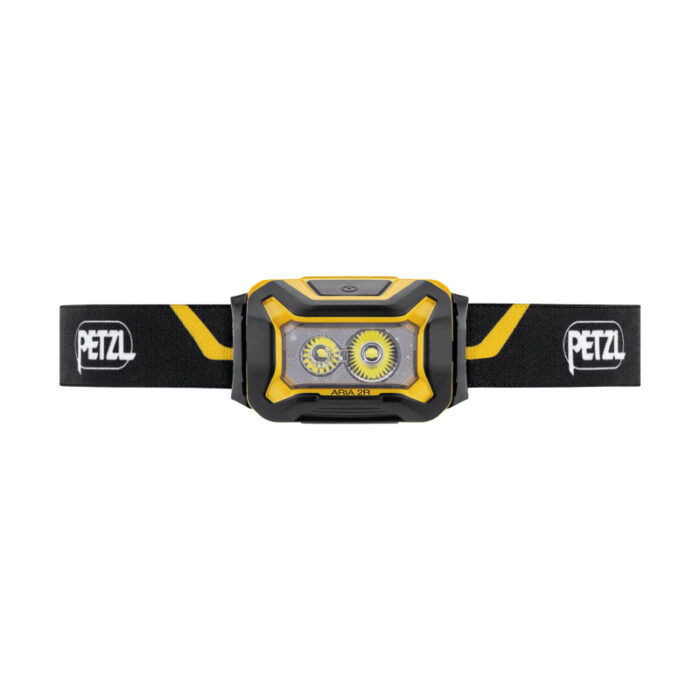 LINTERNA PETZL ARIA 2 vista completamente horizontal