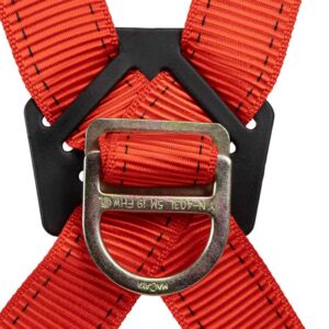 Detalle de arnés de seguridad para espacios confinados