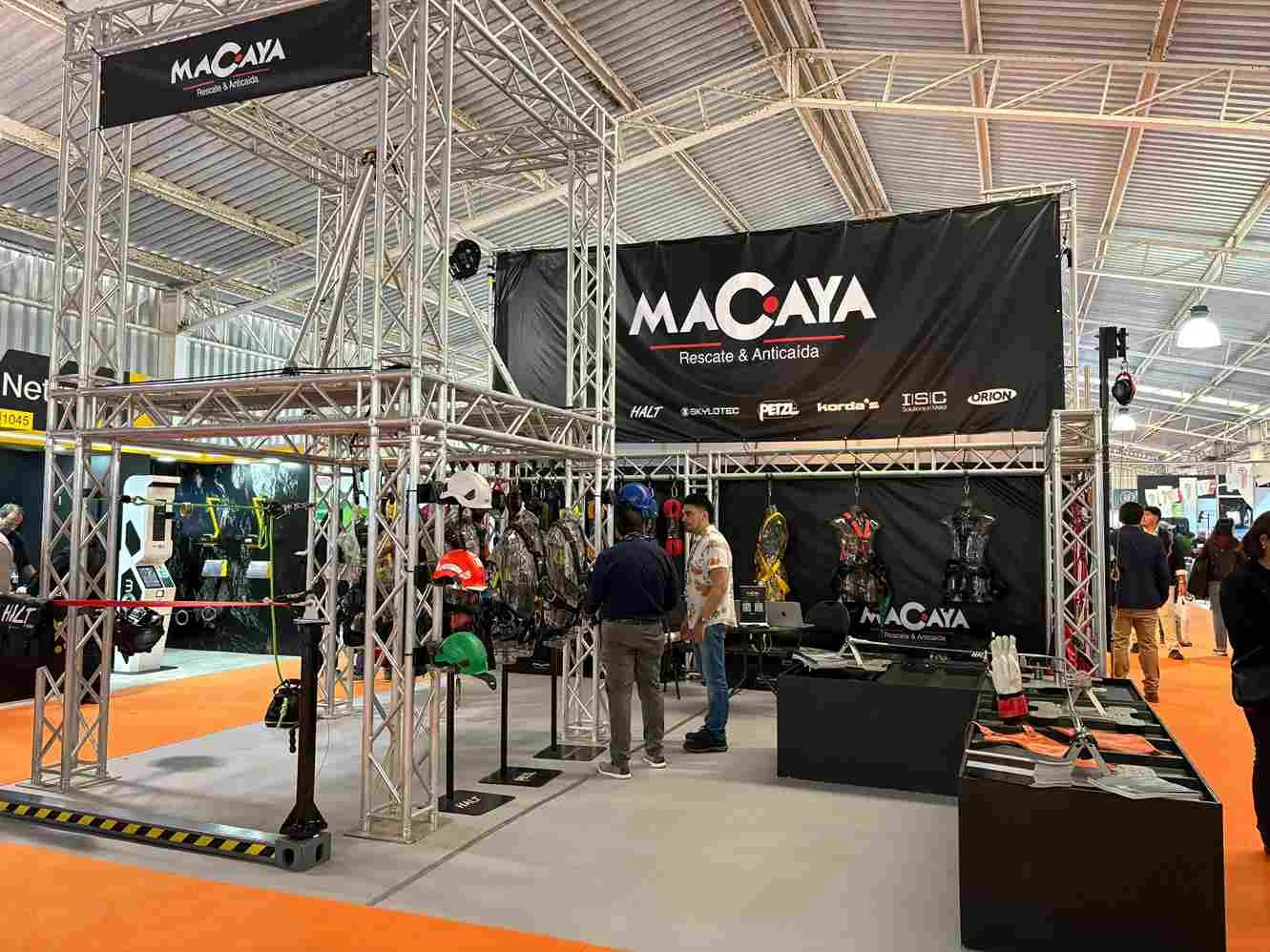 Macaya Safety en EXPONOR 2026, la feria minera más grande de Latinoamérica. Con toda nuestra línea de equipos certificados.